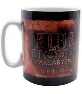 Taza Game Of Thrones Targaryen Fire And Blood Cerámica 460 mls