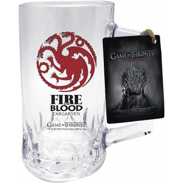 Jarra Cerveza Game Of Thrones Targaryen Fire & Blood Cristal 595 mls