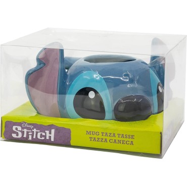 Taza Lilo & Stitch 3D Cerámica 375 mls