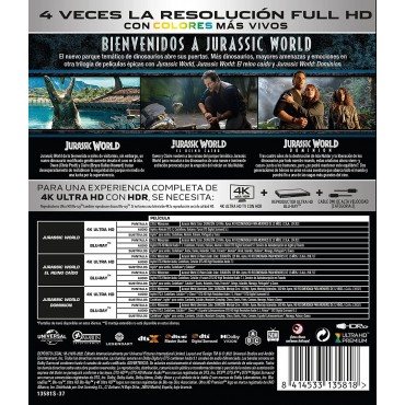 Jurassic World Pack 1-3 (4K UHD + Blu-ray) [Blu-ray]