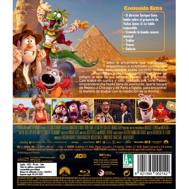 Tadeo Jones 3: La Tabla Esmeralda [BLU_RAY]