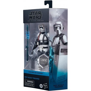 Figura Riot Scout Trooper Star Wars Jedi Survivor Star Wars Black Series Gaming Greats Articulada 15 cms