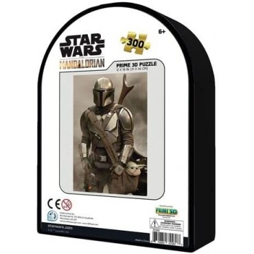 Puzle The Mandalorian Star Wars 300 Piezas 3D 31 x 46 cms