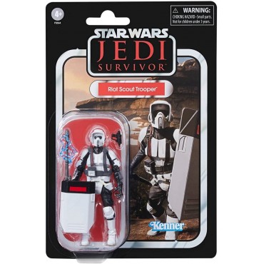 Set 3 Figuras Jedi Survivor Star Wars Riot Scoit Trooper, Magnaguard y KX Security Droid Articulada 9,5 cms