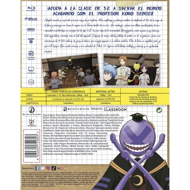 Assassination Classroom Bluray Edición Coleccionistas A4 [Blu-ray]
