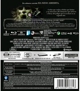 Harry Potter y la Cámara Secreta [4K UHD,Blu-ray] (2002) Harry Potter And The Chamber Of Secrets