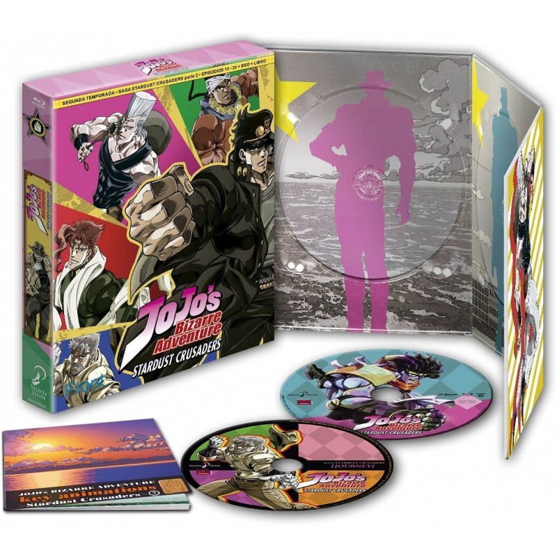 Jojo¿S Bizarre Adventure Stardust Crusaders Temporada 2 Parte 2 Episodios 13 A 24 Blu-Ray Edición Coleccionista [Blu-ray] [Blu