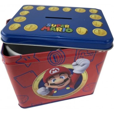 Taza Cerámica + Hucha Metalica Super Mario Bros 