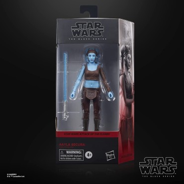 Figura Aayla Secura El Ataque de los Clones Star Wars: Attack of the Clones The Black Series Articulada 15 cms
