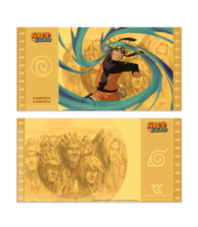 Billetes de Oro Naruto Shippuden Colección 1 Golden Ticket 9 Modelos 7,2 x 14,5 cms
