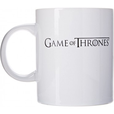 Taza Casa Stark Juego de Tronos GOT Cerámica con Lobo Esculpido en el Interior 320 mls