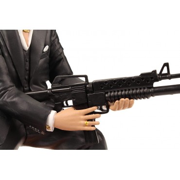 Figura Tony Montana Scarface Disparando 18 cms