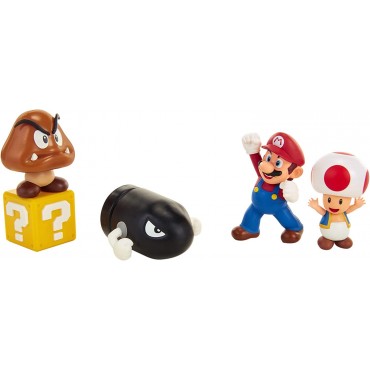 Pack Figuras Mario Bros Set Diorama Clásico Super Mario Nintendo 