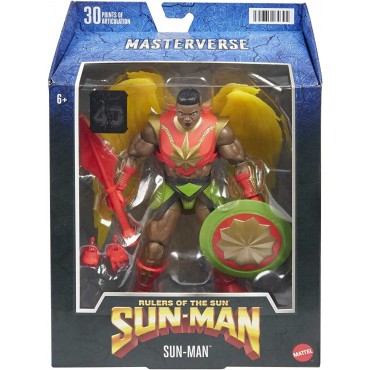 Figura Sun-Man Masters del Universo Rulers of the Sun Masterverse Articulada 18 cms