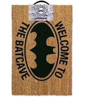 Felpudo Batcueva Batman Welcome to the Batcave Marrón DC 40 x 60 cms