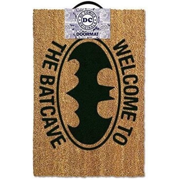 Felpudo Batcueva Batman Welcome to the Batcave Marrón DC 40 x 60 cms