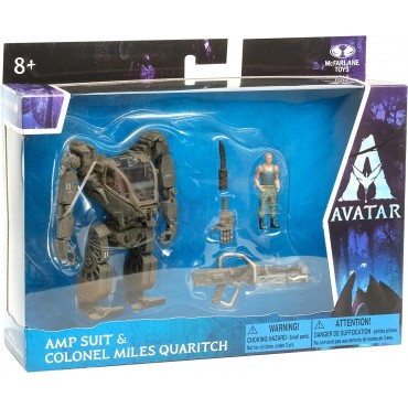 Set Figuras AMP Suit & Coronel Miles Quaritch Avatar Articuladas 10 cms