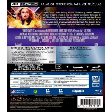 X-Men: Fenix Oscura (UHD 4K + Blu-Ray) [Blu-ray]