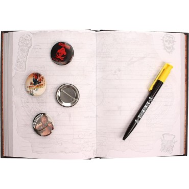 Set de Papelería Los Goonies A5 Notebook + Bolígrafo + 4 Chapas Premium