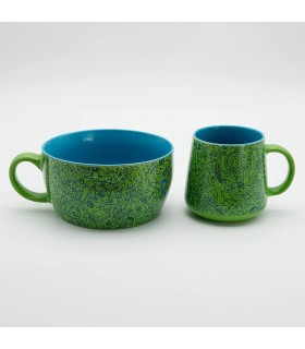 Set de Desayuno Rick & Morty Taza 380 mls + Bol 850 mls Cerámica