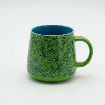 Set de Desayuno Rick & Morty Taza 380 mls + Bol 850 mls Cerámica 