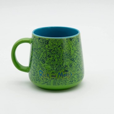 Set de Desayuno Rick & Morty Taza 380 mls + Bol 850 mls Cerámica 