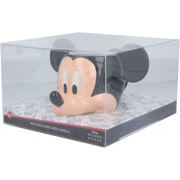 Taza Mickey Mouse Disney 3D Cerámica 360 mls