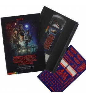 Cuaderno Notas Stranger Things VHS Premium A5 - 14,5 x 21 cms