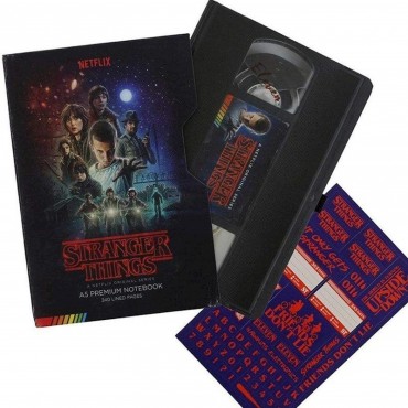 Cuaderno Notas Stranger Things VHS Premium A5 - 14,5 x 21 cms