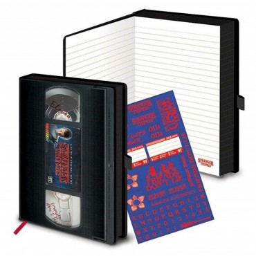Cuaderno Notas Stranger Things VHS Premium A5 - 14,5 x 21 cms
