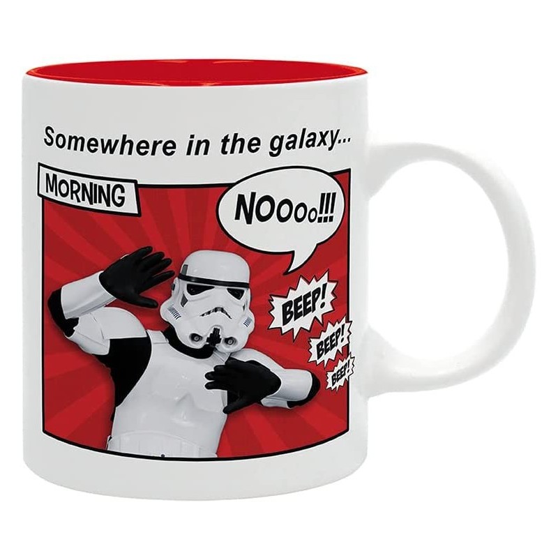 Taza Trooper's Routine Soldado de Asalto Original Stormtrooper Star Wars Cerámica 320 mls