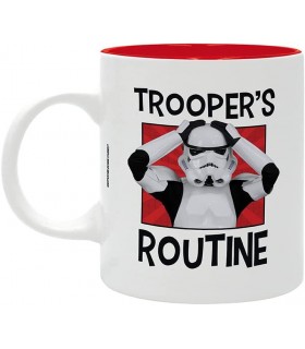 Taza Trooper's Routine Soldado de Asalto Original Stormtrooper Star Wars Cerámica 320 mls