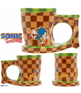 Taza Sonic Run 3D Cerámica 250 mls