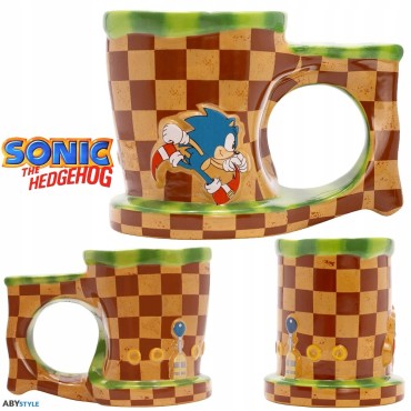 Taza Sonic Run 3D Cerámica 250 mls