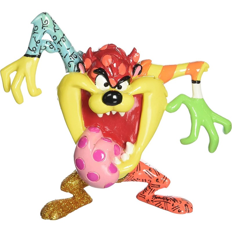 Figura Diablo de Tasmania Looney Tunes Estatua por Britto 13 cms