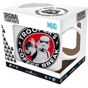 Taza Trooper's Coffee Break Soldado de Asalto Original Stormtrooper Star Wars Cerámica 320 mls