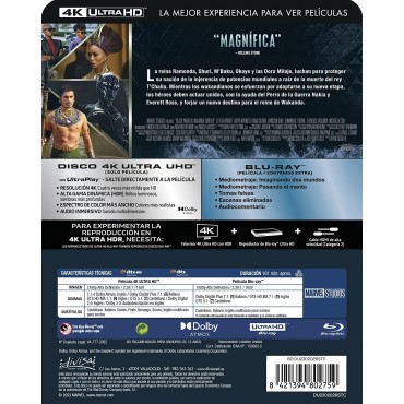 Black Panther 2: Wakanda Forever (Steelbook Wakanda) (4K UHD + Blu-ray) [Blu-ray]
