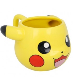 Taza Pikachu Pokémon 3D Cerámica 500 mls