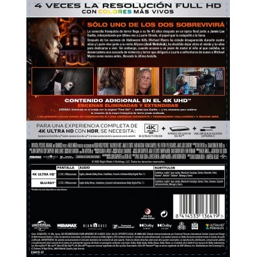Halloween: El final (4K UHD + Blu-ray) (Ed. especial metálica) [Blu-ray]