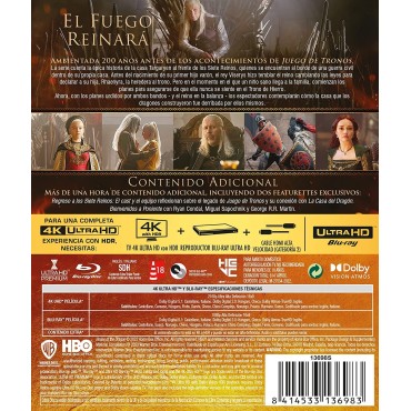 La casa del dragón (Temporada 1) (4K UHD + Blu-ray) [Blu-ray]