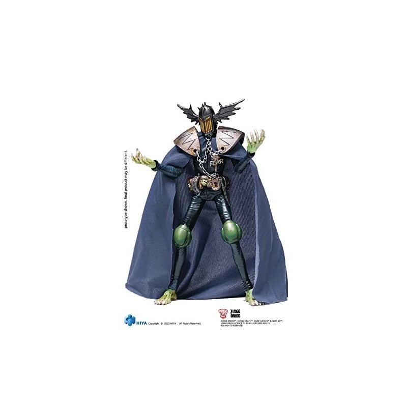 Figura Judge Fear Judge Dredd Exquisite Mini Articulada 10,5 cms + Accesorios