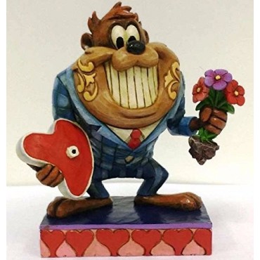 Figura Diablo de Tasmania Cita Romántica Estatua por Jim Shore Looney Tunes 12 cms