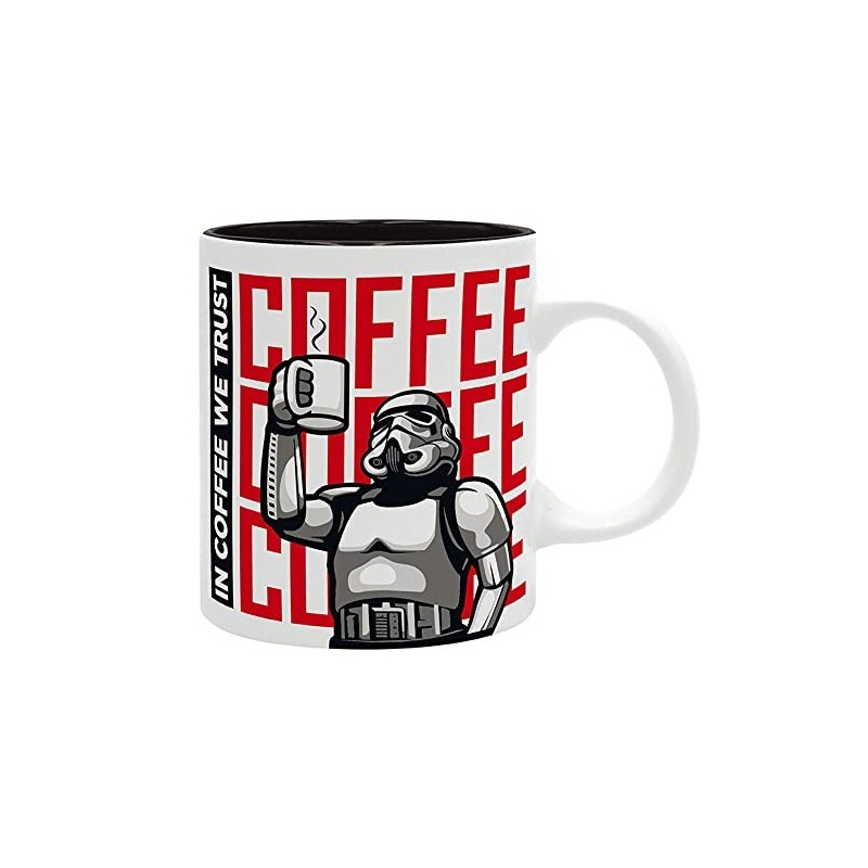 Taza In Coffee We trust Original Stormtrooper Star Wars Cerámica 320 mls