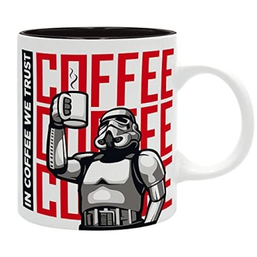 Taza In Coffee We trust Original Stormtrooper Star Wars Cerámica 320 mls