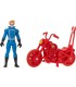 Figura Ghost Rider Marvel Legends Retro Articulada 9,5 cms + Motocicleta 