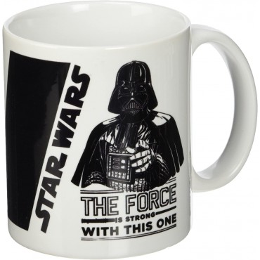 Taza Darth Vader The Force Is Strong With This One Cerámica 320 mls