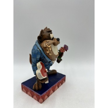 Figura Diablo de Tasmania Cita Romántica Estatua por Jim Shore Looney Tunes 12 cms