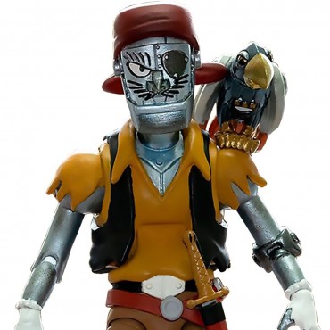 Figura Thundercats Captain Cracker The Robotic Pirate Scoundrel Articulada 18 cms