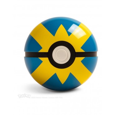 Bola Réplica Electrónica Die Cast Pokémon Quick Ball Azul y Amarilla