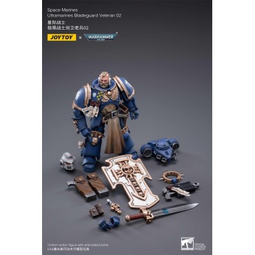 Figura Bladeguard Veteran 02 Space Marine Warhammer 40.000 Articulada 12 cms